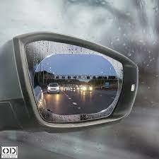 Set 2 folii oglinzi anti-stropi, anti-ceata si anti-orbire,150x100 mm - imagine 2