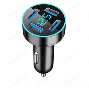 Incarcator auto Smart Fast Charging, putere 66W, negru