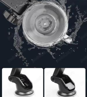 Suport pentru telefon mobil sau GPS, pentru parbriz si bord, cu ventuza, reglabil, ajustabil 360 gra - imagine 5