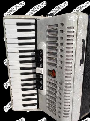 Acordeon Parrot 1310 96 basi alb - imagine 4
