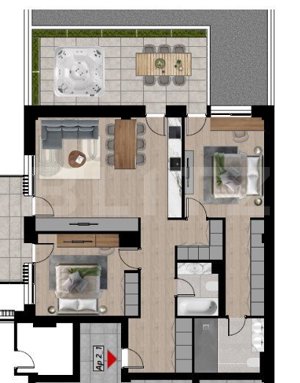 Apartament deosebit, 152,21 mp, bloc nou – Etajul 2, Zona Dacia