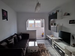 Apartament renovat, 3 camere, complet mobilat – Vasile Aaron, Sibiu cu balcon - imagine 2