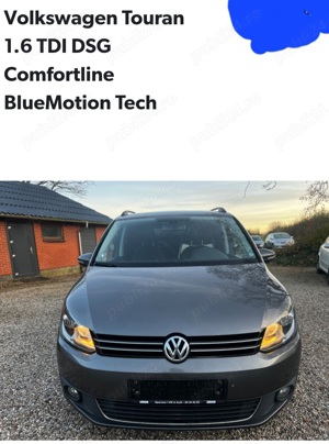 Vw Touran 2012,    7 locuri,  1.6 tdi, 105 cp., DSG 7+1, automat - imagine 4