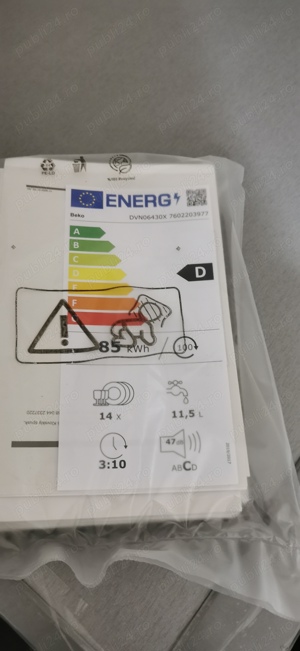 Vand masina de spalat vase Beko sigilata - imagine 2