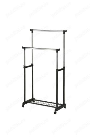 Suport dublu umerase,reglabil,Metal, 84x43x168 cm,Nou! - imagine 2