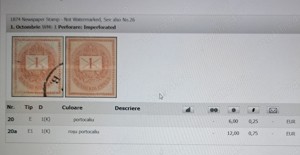 Timbre Ungaria stampilate din anul 1874 - imagine 3