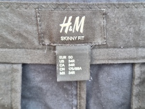 **HM Skinny Fit | talie 88 cm | pantaloni sport, barbat | 50 | M - imagine 5