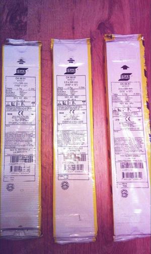 Electrozi ESAB Ok 68.81 Inox 2.0 mm si 2.5 mm x 300 mm, NOU !