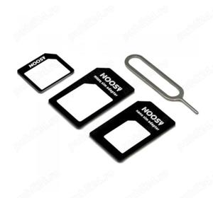 Adaptor Nano SIM, Micro SIM Unlimited Innovation, negru - imagine 2