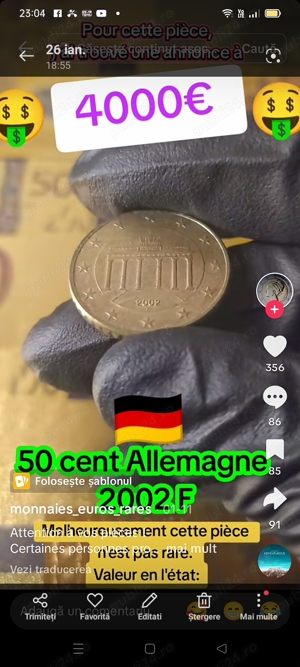 Vand 50 euro cent - imagine 2