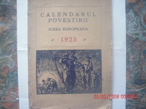 Calendarul  Povestirii.  Ideea  Europeana.  1923