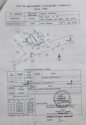 Vand teren si casa 3 camere, 1 baie cu dus, hol, P+M, in Otopeni, Odai, teren 204 mp - imagine 3