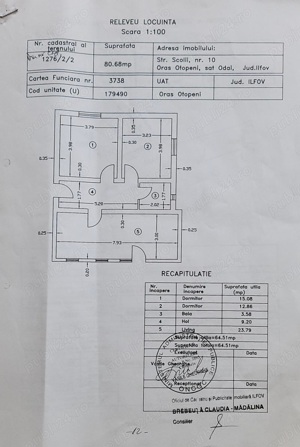 Vand teren si casa 3 camere, 1 baie cu dus, hol, P+M, in Otopeni, Odai, teren 204 mp - imagine 2