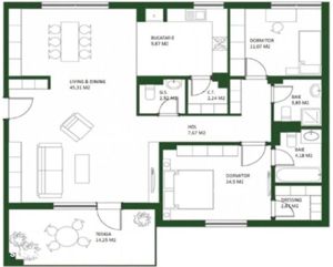 COMISION 0% Apartament 3 camere 3 bai 3 parcari Baneasa - imagine 13