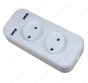 prelungitor slim cu prize usb