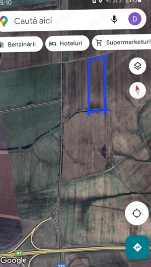 5.45 ha teren arabil compact langa nodul rutier A1 Topolovatu Mare - imagine 3