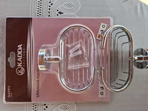 Sapuniera Kadda Nappy F040, suspendata, crom - imagine 2