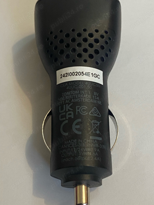 Incarcator auto GPS TomTom Dual USB 2,4 A original - imagine 4