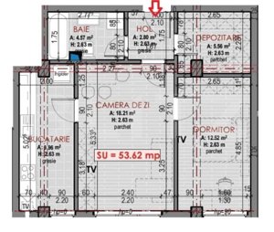  Comision 0% Apartament de 2 camere , 54mp, finisat nou, zona Terra - imagine 2