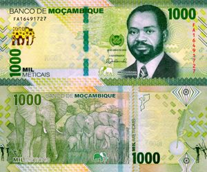  Lot 8 bancnote MOZAMBIC unc