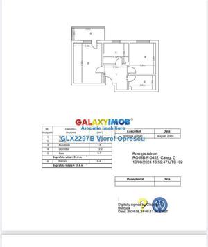 Apartament 2 camere, decomandat, spatios, bloc cu lift, Dobroesti - imagine 3