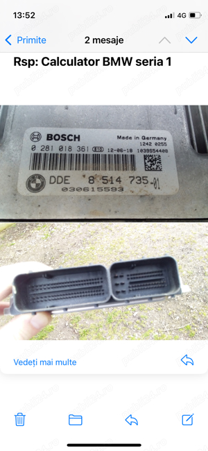 calculator 0281018361 bmw N47 F20 116D 116cp 