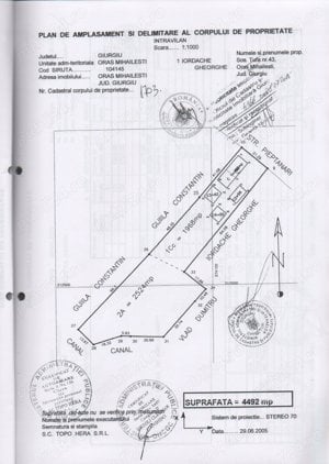 Teren 2416 mp (cu utilittai) de vanzare Mihailesti, Giurgiu - imagine 2