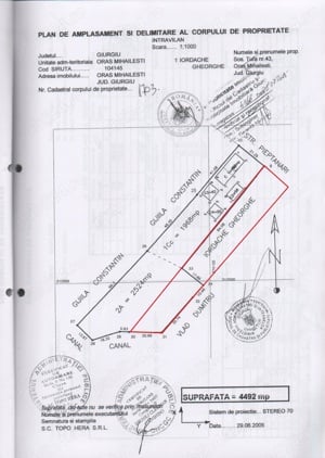 Teren 2416 mp (cu utilittai) de vanzare Mihailesti, Giurgiu - imagine 3