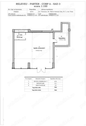 Spatiu de vanzare  sau de inchiriat  79 mp , str Martir Gabriela Tako nr.3, Zona Lipovei - imagine 6