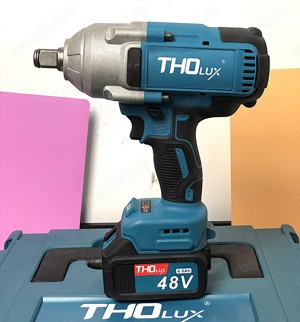 Cheie de Impact 3 4", 2 Baterii 48V 4.0Ah + Incarcator Rapid