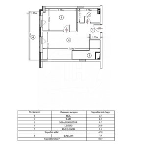 Apartament 2 camere, etaj 2, bloc nou in zona Terapia Iris! - imagine 6