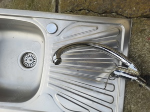 Chiuvetă de bucătărie de inox cu robinet  - imagine 4