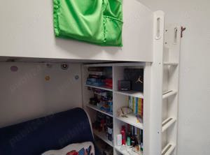 Mobilier copii IKEA (pat supraetajat + Dulap + bancuta + Saltea Dormeo) - imagine 4