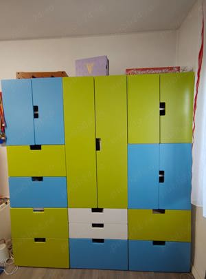 Mobilier copii IKEA (pat supraetajat + Dulap + bancuta + Saltea Dormeo) - imagine 2