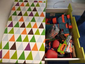 Mobilier copii IKEA (pat supraetajat + Dulap + bancuta + Saltea Dormeo) - imagine 3