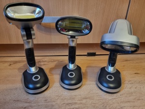 Lampa Neagra Argintie cu Baterii de Birou 3W