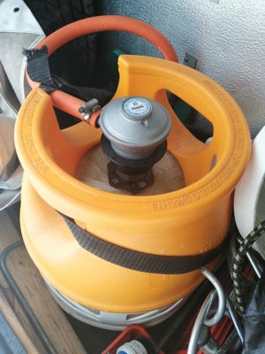 Butelie Fibra 12,5L + regulator ceas + adaptor INCARCARE  Camping  Rulota  Cort  Gaz  GPL