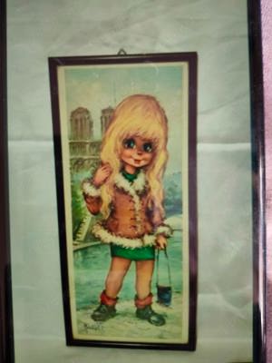 Tablou fetita cu poseta