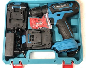 Bormasina cu acumulator 2x21V, set complet accesorii