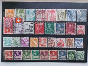 Timbre din Elvetia  perioada 1905-1949 