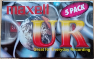 Maxell UR 90 Normal Bias 5Pack Blank Audio Cassettes