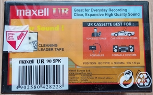 Maxell UR 90 Normal Bias 5Pack Blank Audio Cassettes - imagine 3