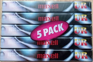Maxell UR 90 Normal Bias 5Pack Blank Audio Cassettes - imagine 2