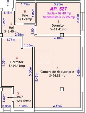 Apartament 3 camere de vânzare,Șelimbăr,D-na Stanca - imagine 5