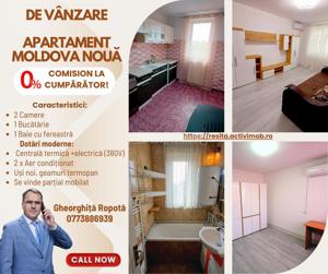 Moldova Noua, Apartament 2 Camere Semidecomandate