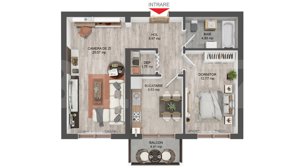 Apartament 2 camere, 54 mp, decomandat, zona Pictor Brana 