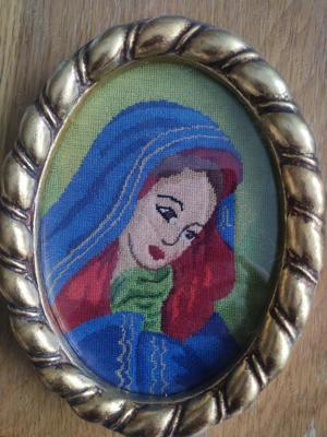 Goblen FECIOARA cusut cu punct mic