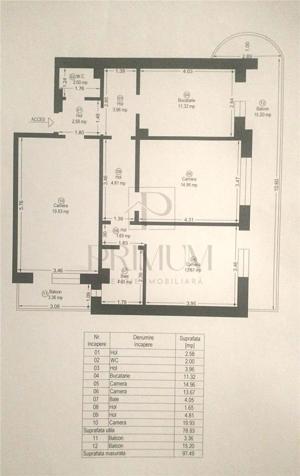 SIMION BARNUTIU - ETAJ 1 - LIFT - 3 cam - 2 bai - balcon 15mp - centrala proprie - clima - imagine 8