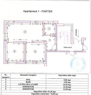 Apartament 3 camere, 61 mp,  parter, multiple functionalitati, Oradea - imagine 7