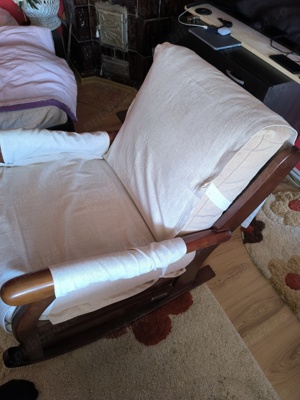 Fotoliu balansoar lemn - imagine 2